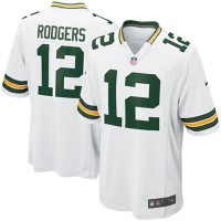 Nike Aaron Rodgers Green Bay Packers Game Jersey - White